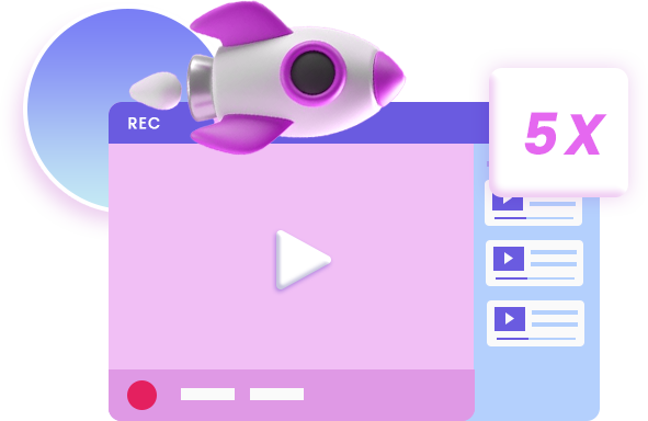 5倍速の高速録画